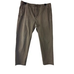 H&M‎ Womens XL Khaki Relaxed Fit Drawstring Cargo Pants